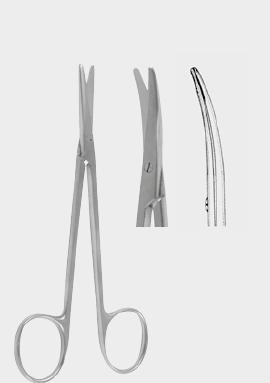 Ножиці для лікування косоокості, вигнуті, 12 см (cm)